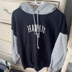 Brandy Melville Black and Gray Hoodie